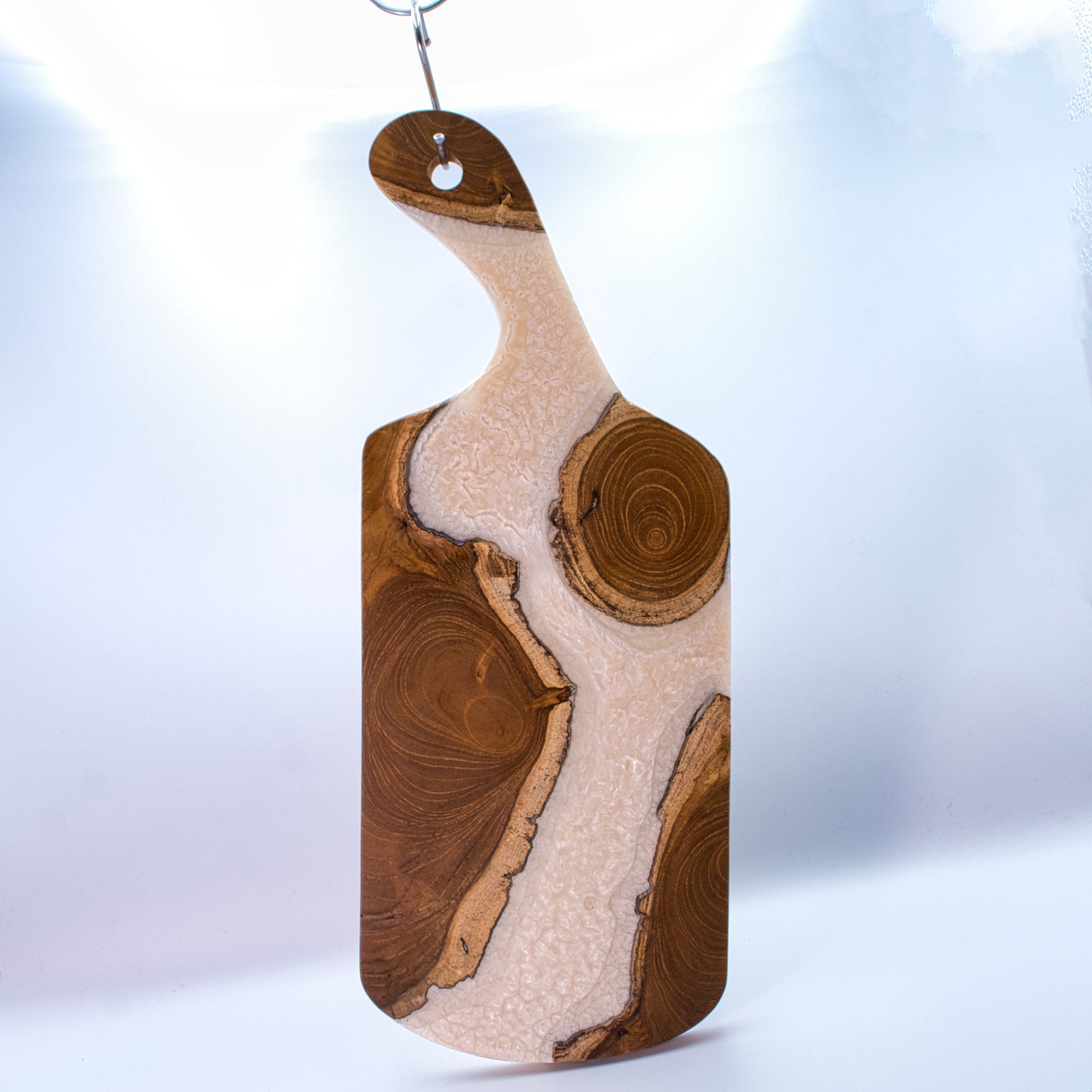 Wood & Epoxy Charcuterie Board With Handle